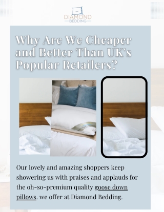 Breathable And  Soft Goose Down Pillow for Superior Sleep Support