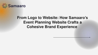How Samaaro’s Event Planning Website Crafts a Cohesive Brand Experience