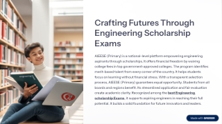 best Engineering scholarship Exams