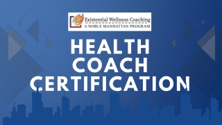 health coach certification