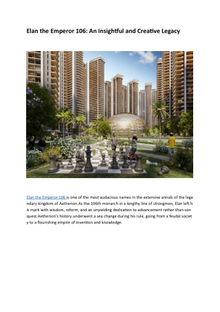 Elan the Emperor 106 – Lore, Power, and Legacy Unleashed