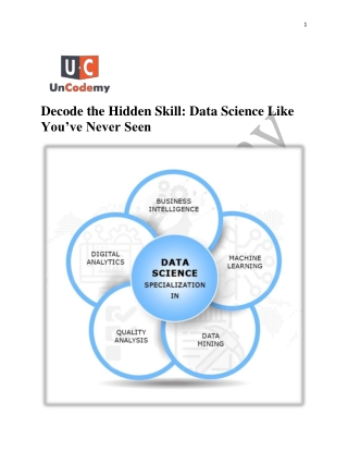Decode the  Hidden Skill Of Data Science
