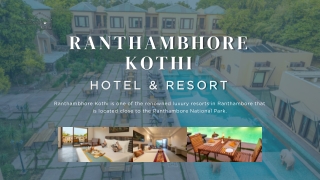 Resort Ranthambore National Park