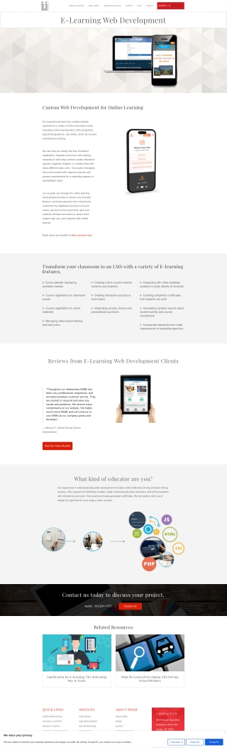 E Learning Web Development