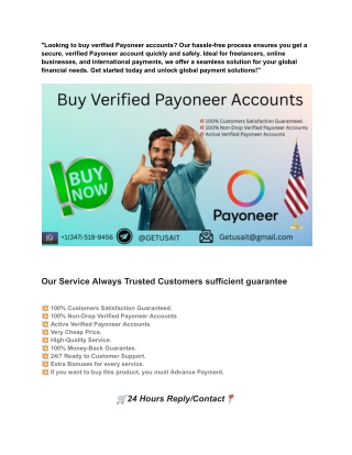 24 Best Payoneer Services To Buy Online - Card , LLC , LTD (Personal & Business )