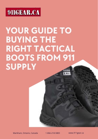 Your Trusted Source for Tactical Equipment – 911 Gear Canada