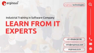 Industrial Training in Software Company at Erginous Technologies PPT