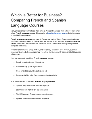Which is Better for Business_ Comparing French and Spanish Language Courses