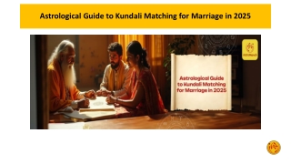 Astrological Guide to Kundali Matching for Marriage in 2025
