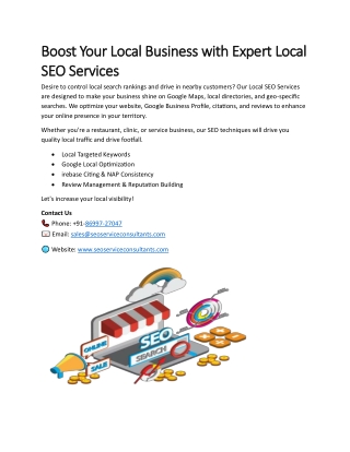 Boost Your Local Business with Expert Local SEO Services