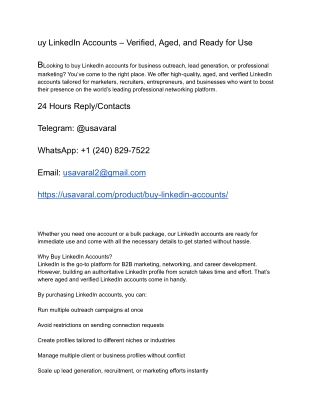 Buy LinkedIn Accounts – Verified, Aged, and Ready for Use-2