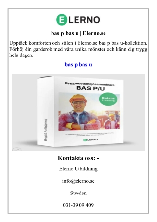 bas p bas u  Elerno.se