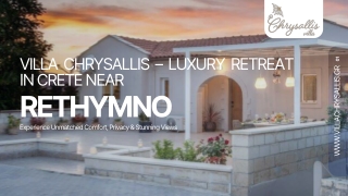 Villa In Crete Near Rethymno — Your Private Cretan Retreat