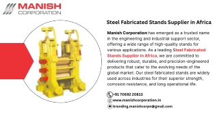 Steel Fabricated Stands Supplier in Africa