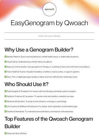 Create Accurate Family Trees with EasyGenogram Genogram Builder