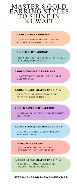 Want to look different? Master these 9 Gold Earring Styles in Kuwait