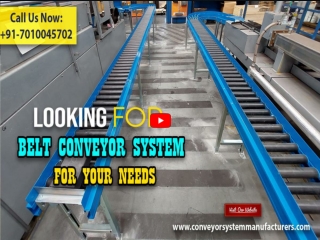 Belt Conveyor System Manufacturers in Chennai