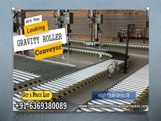 Gravity Roller Conveyor Manufacturers in Chennai