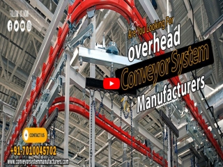 Overhead Conveyor Manufacturers in Chennai