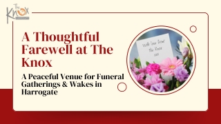 Funeral & Wake Venue in Harrogate  The Knox Harrogate