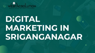 Digital marketing in sriganganagar  Call  91 94140 91183