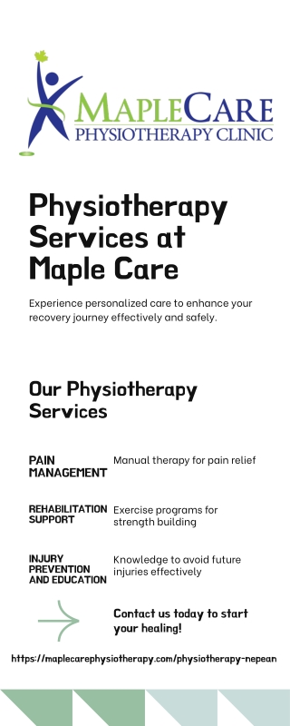 Physiotherapy in Nepean Ontario - Maplecare Physiotherapy