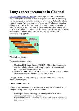 Lung Cancer Treatment in Chennai
