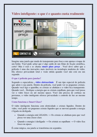 smart glass preço
