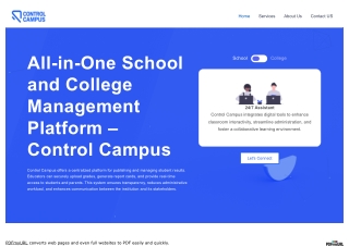 Control Campus | All-in-One School & College Management Platform