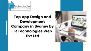 Top App Design and Development Company in Sydney by JR Technologies Web Pvt Ltd