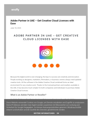 Adobe Partner in UAE – Get Creative Cloud Licenses with Ease