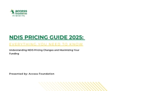 NDIS Pricing Guide 2025: Maximizing Your Funding & Navigating Changes
