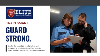 Key Benefits of Security Guard Certification Training