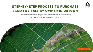 Step-by-Step Process to Purchase Land for Sale by Owner in Oregon