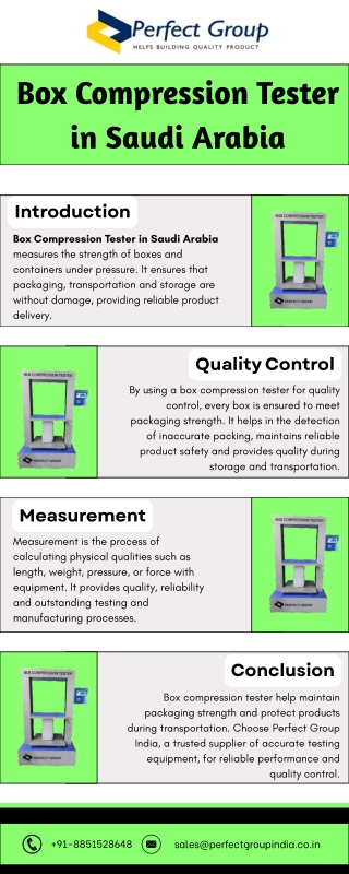 Box Compression Tester in Saudi Arabia