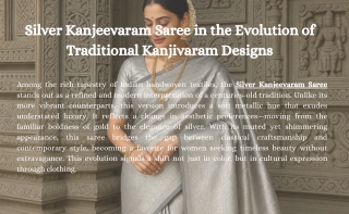 Silver Kanjeevaram Saree in the Evolution of Traditional Kanjivaram Designs