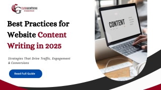 Best Practices for Website Content Writing in 2025