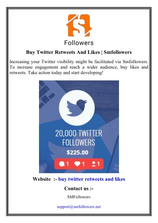 Buy Twitter Retweets And Likes   Smfollowers