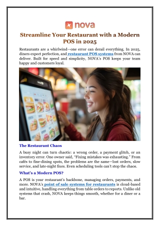 Streamline Your Restaurant with a Modern POS in 2025