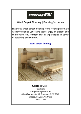 Wool Carpet Flooring  Flooringfx.com.au