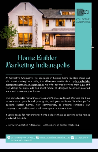 Home Builder Marketing Indianapolis