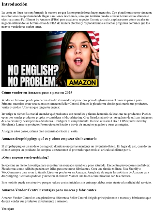 Escalando tu negocio utilizando las herramientas de FBA de manera efectiva