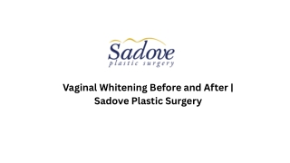 Vaginal Whitening Before and After  Sadove Plastic Surgery
