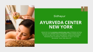 Your Path to Stress Relief and Healing — Sidhayur Ayurveda Center NYC