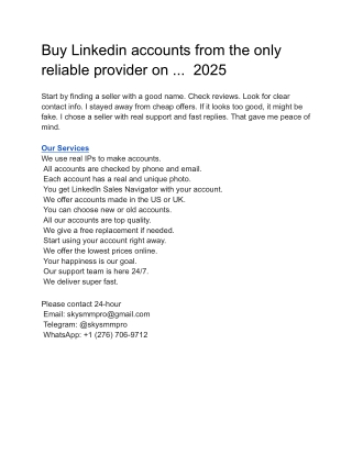 The Ultimate Guide to Buying Linkedin Aged account in 2025