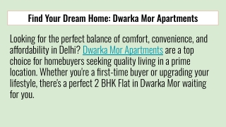Find Your Dream Home_ Dwarka Mor Apartments