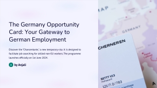 The Germany Opportunity Card Your Gateway to Germany