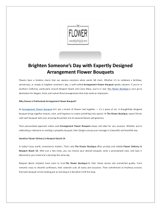 Mother’s Day flowers Costa Mesa