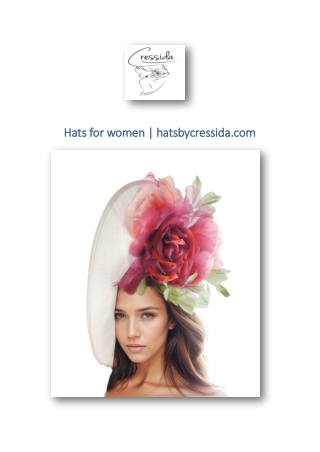 Hats for women | hatsbycressida.com