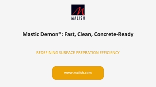 Mastic Demon® by Malish: Fast Mastic Removal from Concrete